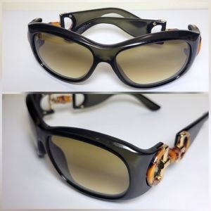 Vintage gucci sunglasses gg 2970/s black / brown